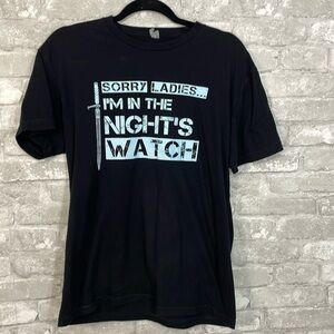 Next Level Black Graphic Tee
